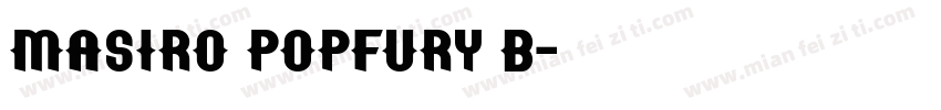 Masiro PopFury B字体转换